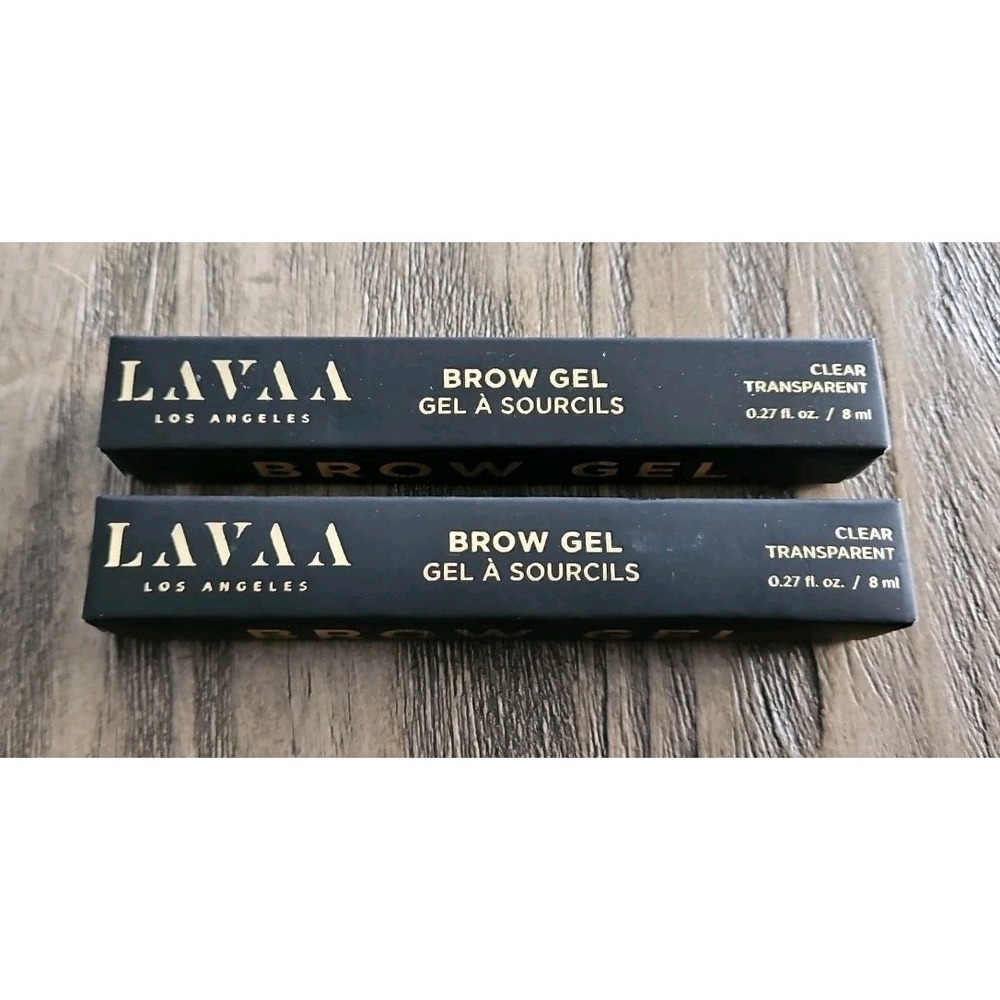 2X LAVAA Los Angeles Brow Gel Clear Transparent 8 ml